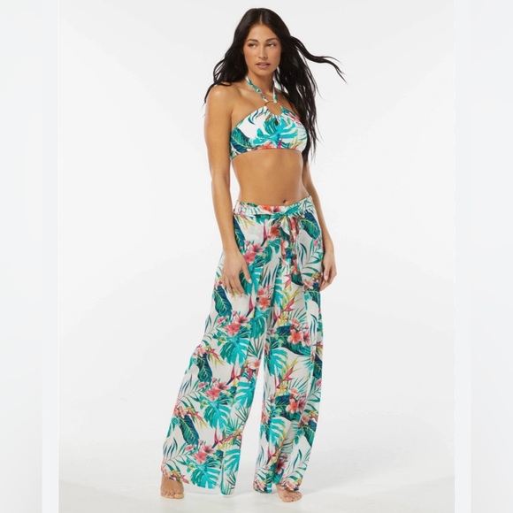 Vince Camuto Other - Vince Camuto Wrap Tie Cover Up Pants - Balines Floral